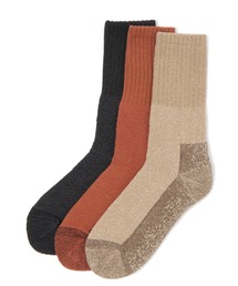 【Healthknit(ヘルスニット）】シンカーカラー3Pソックス