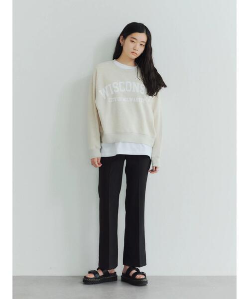 GARAGE OF GOOD CLOTHING（ガレージオブグッドクロージング）の「後ろスリットフレアーパンツ＊（その他パンツ・レディース・ダークカーキ/グリーン系その他2/ブラック・36/38）」の21枚目の写真