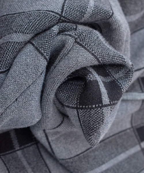 Futier land（フューティアランド）の「チェックワイドニットパンツ（その他パンツ・レディース・ホワイト/ブラック/グレー・FREE）」の10枚目の写真