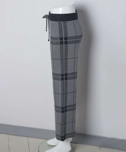 Futier land（フューティアランド）の「チェックワイドニットパンツ（その他パンツ・レディース・ホワイト/ブラック/グレー・FREE）」の22枚目の写真