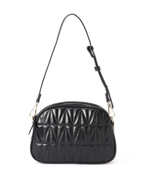 NATURAL BEAUTY BASIC（ナチュラルビューティーベーシック）の「ジグザグキルトポシェット（ショルダーバッグ・レディース・キャメル/グレー/ブラック・ﾌﾘ-）」の5枚目の写真