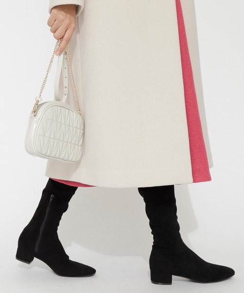 NATURAL BEAUTY BASIC（ナチュラルビューティーベーシック）の「ジグザグキルトポシェット（ショルダーバッグ・レディース・キャメル/グレー/ブラック・ﾌﾘ-）」の15枚目の写真