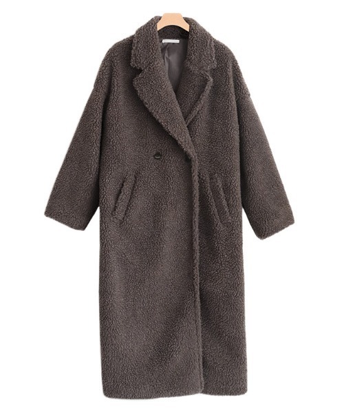 Pierrot（ピエロ）の「ボアラペルコート（チェスターコート・レディース・ブラック/モカ/ホワイト系その他・M）」の10枚目の写真