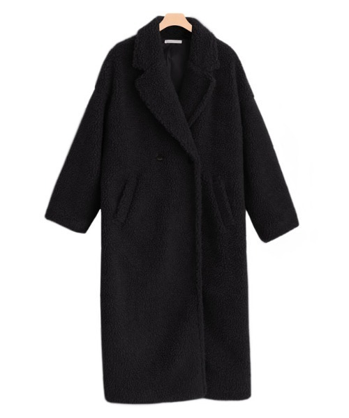 Pierrot（ピエロ）の「ボアラペルコート（チェスターコート・レディース・ブラック/モカ/ホワイト系その他・M）」の18枚目の写真