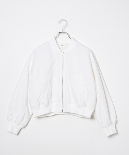 WEGO（ウィゴー）の「WEGO/ボリュームスリーブショートMA-1（MA-1・レディース・ホワイト/ブラック/ピンク・FREE）」の10枚目の写真