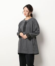 Samansa Mos2 | レース貼りチュニックブラウス(シャツ/ブラウス)