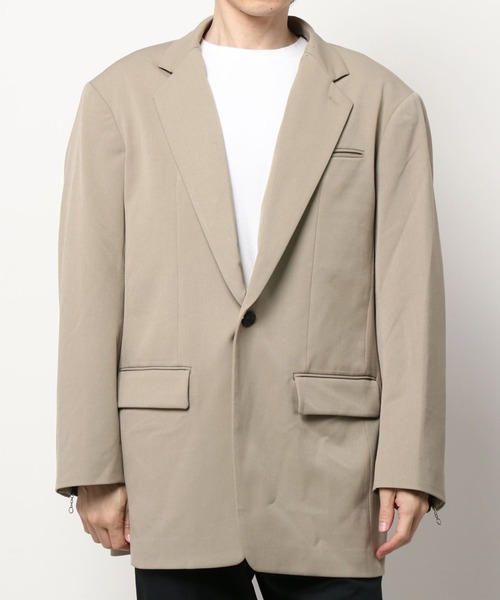 DANKE SCHON（ダンケシェーン）の「DankeSchon/ダンケシェーン/ジップジャケット（テーラードジャケット・メンズ・ブラック/ベージュ・MEDIUM/LARGE）」の20枚目の写真