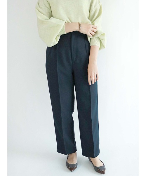 Te chichi（テチチ）の「ハイウエストセンターシームパンツ（その他パンツ・レディース・ネイビー/ピンク/ブルー・SMALL/MEDIUM）」の2枚目の写真