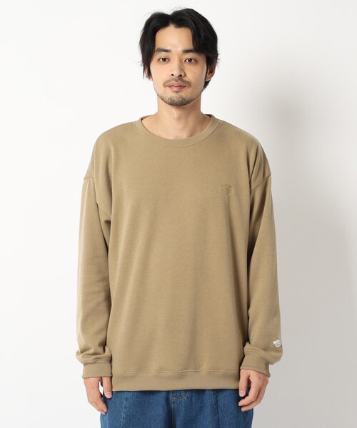 BASECONTROL(ベースコントロール)の「◆裏シャギーボア ストレッチ クルーネックプルオーバー(スウェット・メンズ・ベージュ/グレー/オレンジ/ブラック/ライトグリーン/ブラウン系その他・03/02/04)」の7枚目の写真