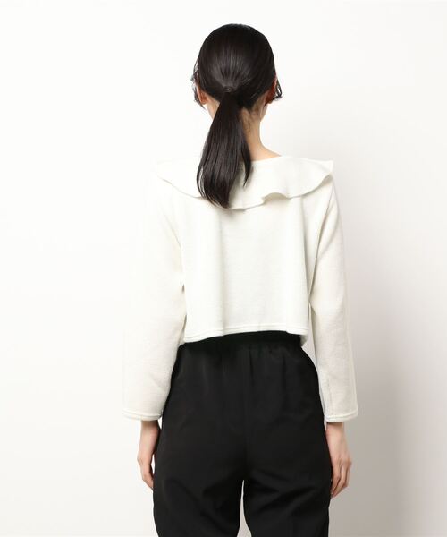 flower(フラワー)の「ウォーミーカラートップ(ニット/セーター・レディース・ホワイト/ブラウン・FREE)」の16枚目の写真