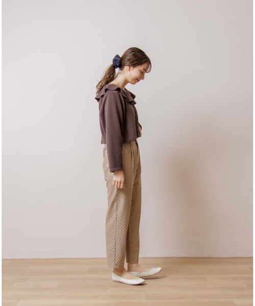 flower(フラワー)の「ウォーミーカラートップ(ニット/セーター・レディース・ホワイト/ブラウン・FREE)」の15枚目の写真