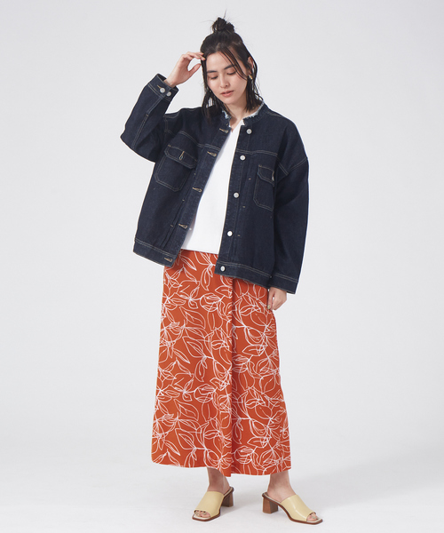 abahouse mavie(アバハウスマヴィ)の「【感嘆】オーバーサイズデニムジャケット(デニムジャケット・レディース・ネイビー/ブルー・フリー)」の6枚目の写真