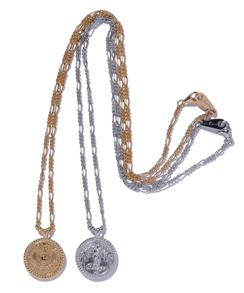 XLARGE（エクストララージ）の「COIN NECKLACE XLLA SV925（ネックレス・メンズ・ゴールド/シルバー・ONE SIZE）」の3枚目の写真