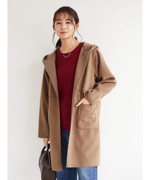 CRAFT STANDARD BOUTIQUE（クラフトスタンダードブティック）の「クルーネックリブニットプルオーバー　＊（ニット/セーター・レディース・チャコールグレー/パープル/レッド/グリーン/アイボリー・M/L）」の20枚目の写真