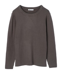 クルーネックリブニットプルオーバー　＊