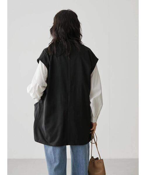 AMERICAN HOLIC(アメリカンホリック)の「ニュアンスジレベスト(その他アウター・レディース・ブラック・M/L)」の5枚目の写真