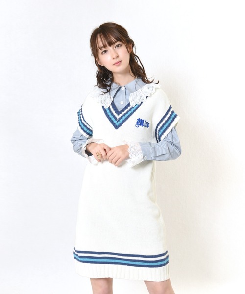 MILK(ミルク)の「MILK ベスト ワンピース(ベスト・レディース・A/B/C・FREE)」の2枚目の写真