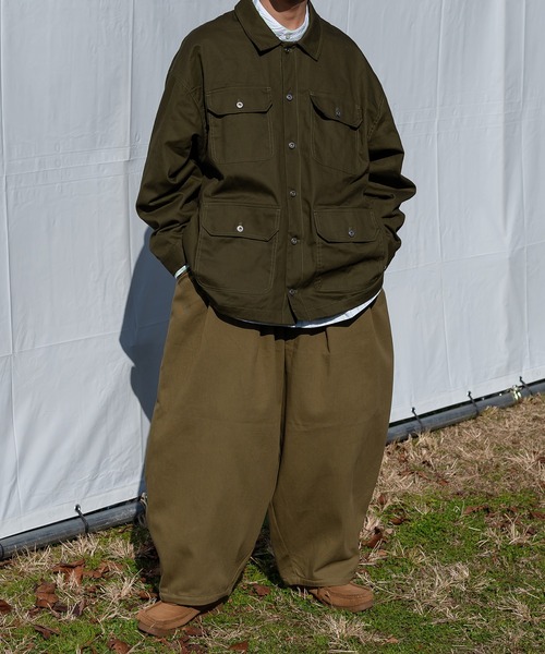 kutir(クティール)の「ミリタリーカバーオール(カバーオール・メンズ・ダークブラウン/カーキ・LARGE/MEDIUM)」の13枚目の写真