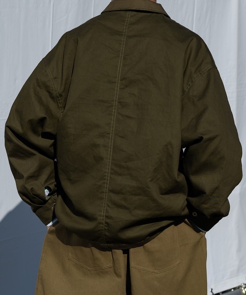 kutir(クティール)の「ミリタリーカバーオール(カバーオール・メンズ・ダークブラウン/カーキ・LARGE/MEDIUM)」の20枚目の写真