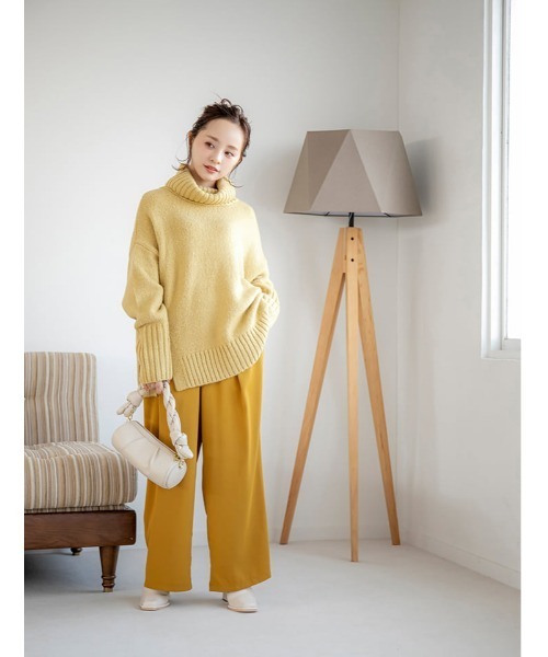 fifth（フィフス）の「サイドスリットオフタートルふんわりニット（ニット/セーター・レディース・ブラック/イエロー/アイボリー・SMALL/MEDIUM）」の19枚目の写真