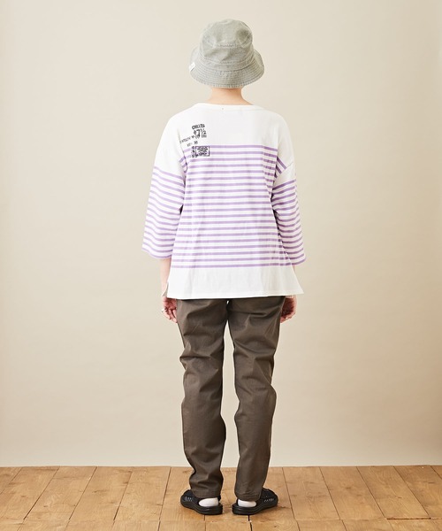 CUBE SUGAR（キューブシュガー）の「ツイル スリム ウエストゴム 無地 ギャザーパンツ（その他パンツ・レディース・チャコールグレー/ベージュ/カーキ・S/M）」の18枚目の写真