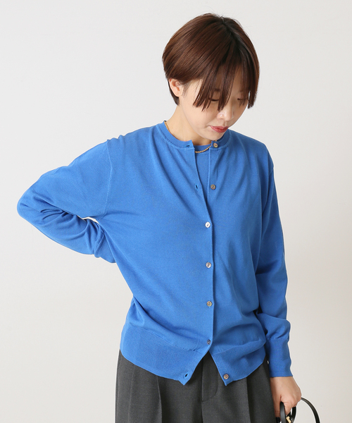 journal standard L'essage(ジャーナルスタンダードレサージュ)の「アンサンブルクルーネックカーディガン/プルオーバー◆(アンサンブル・レディース・ネイビー/ブルー/グリーン・FREE)」の3枚目の写真