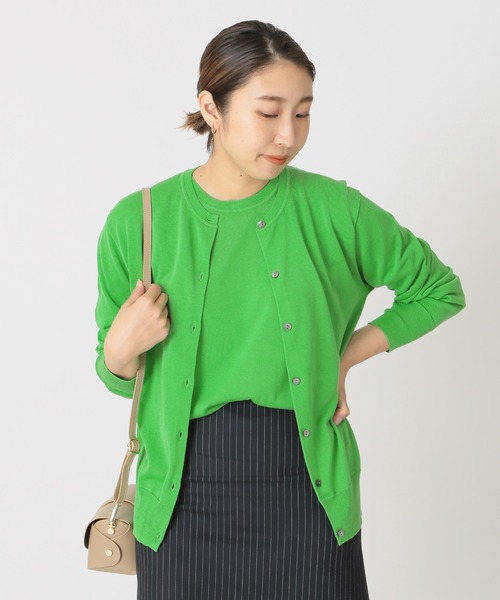 journal standard L'essage(ジャーナルスタンダードレサージュ)の「アンサンブルクルーネックカーディガン/プルオーバー◆(アンサンブル・レディース・ネイビー/ブルー/グリーン・FREE)」の8枚目の写真