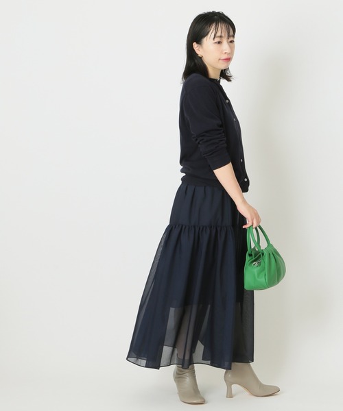 journal standard L'essage(ジャーナルスタンダードレサージュ)の「アンサンブルクルーネックカーディガン/プルオーバー◆(アンサンブル・レディース・ネイビー/ブルー/グリーン・FREE)」の15枚目の写真