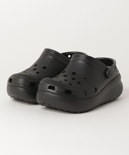 crocs(クロックス)の「CROCS/クロックス CLASSIC CROCS CUTIE CLOG K/クラシック クロックス キューティー クロッグ 厚底 207708(サンダル・レディース・ホワイト/ブラック・23.0cm/24.0cm/22.0cm)」の4枚目の写真