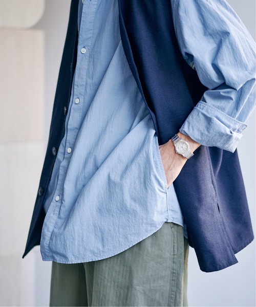 EDIFICE LA BOUCLE（エディフィスラブークル）の「【LA BOUCLE】ネップグログラン ロングベスト（ベスト・メンズ・ネイビー/ナチュラル・3/2）」の7枚目の写真