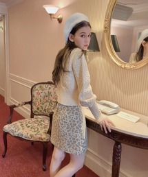 【lissi Boutique】レオパード台形スカート