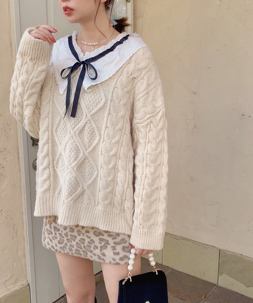 lissi Boutique（リージーブティック）の「【lissi Boutique】レオパード台形スカート（スカート・レディース・ベージュ・SMALL/MEDIUM）」の5枚目の写真