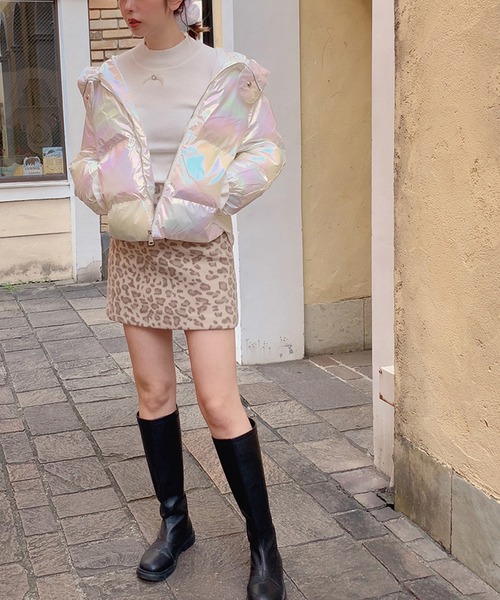 lissi Boutique（リージーブティック）の「【lissi Boutique】レオパード台形スカート（スカート・レディース・ベージュ・SMALL/MEDIUM）」の19枚目の写真