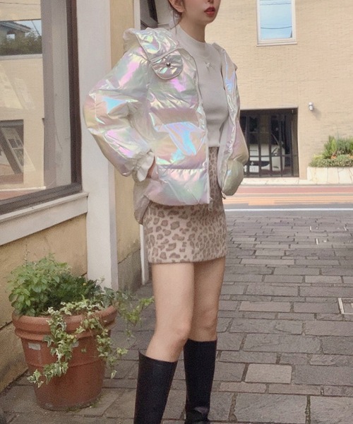 lissi Boutique（リージーブティック）の「【lissi Boutique】レオパード台形スカート（スカート・レディース・ベージュ・SMALL/MEDIUM）」の17枚目の写真