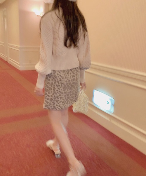 lissi Boutique（リージーブティック）の「【lissi Boutique】レオパード台形スカート（スカート・レディース・ベージュ・SMALL/MEDIUM）」の18枚目の写真