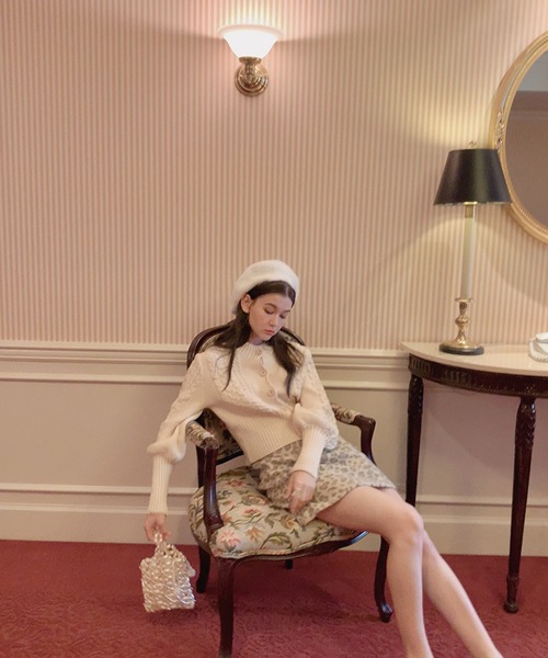 lissi Boutique（リージーブティック）の「【lissi Boutique】レオパード台形スカート（スカート・レディース・ベージュ・SMALL/MEDIUM）」の9枚目の写真