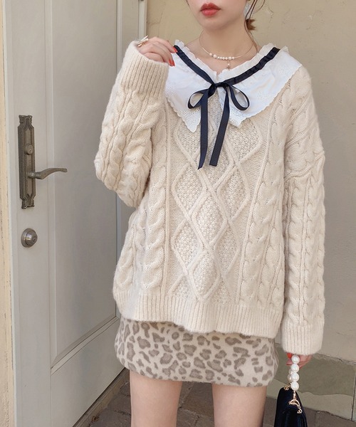 lissi Boutique（リージーブティック）の「【lissi Boutique】レオパード台形スカート（スカート・レディース・ベージュ・SMALL/MEDIUM）」の16枚目の写真