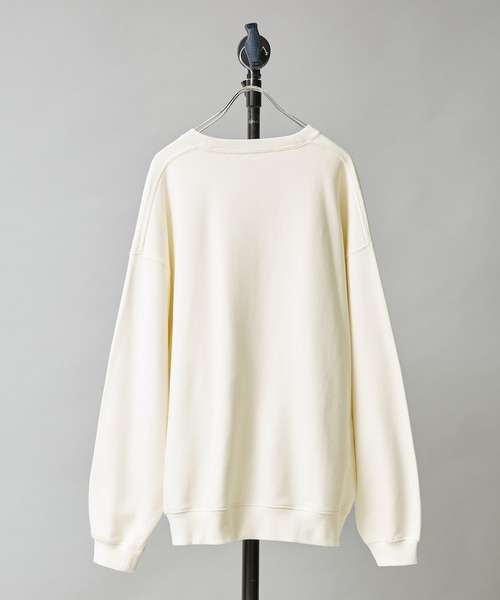 re_k by JUNRED（レクバイジュンレッド）の「【　re_k by JUNRED　】ヴィンテージカレッジBIGバルーンスウェット（スウェット・メンズ・チャコールグレー/ホワイト/ラベンダー・LL/M/L/S）」の4枚目の写真