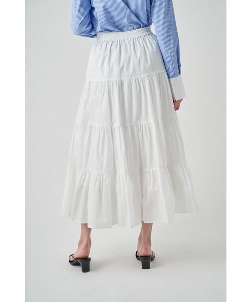 SNIDEL（スナイデル）の「ティアードロングスカート（スカート・レディース・ホワイト/ブラック/チェック・0/1）」の11枚目の写真