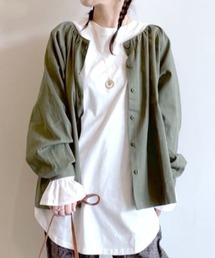 studio CLIP | ダブルフロントデニムアソートブラウス(シャツ/ブラウス)