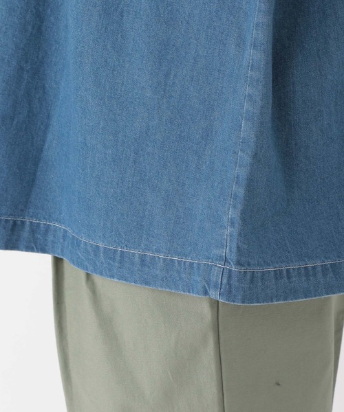 studio CLIP（スタディオクリップ）の「ダブルフロントデニムアソートブラウス（シャツ/ブラウス・レディース・ライトブルー/オフホワイト/カーキ・FREE）」の18枚目の写真