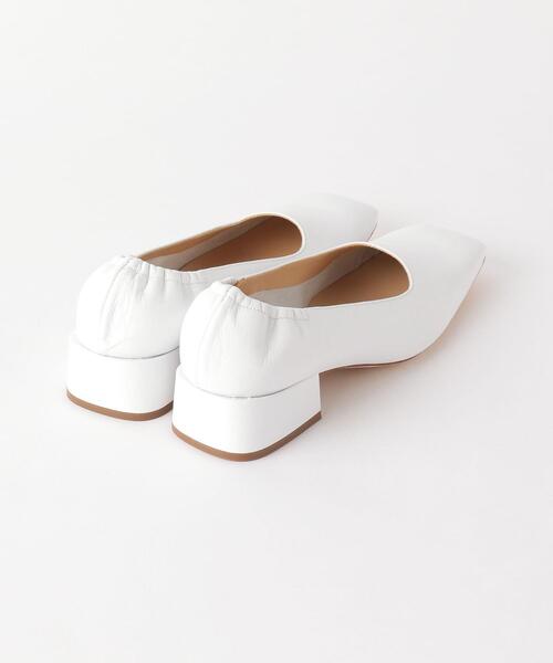 FABIO RUSCONI（ファビオルスコーニ）の「＜FABIO RUSCONI＞NATUR BIANCO レザー スクエアトゥ パンプス（パンプス・レディース・ホワイト・36h/37/37h/36/38）」の5枚目の写真