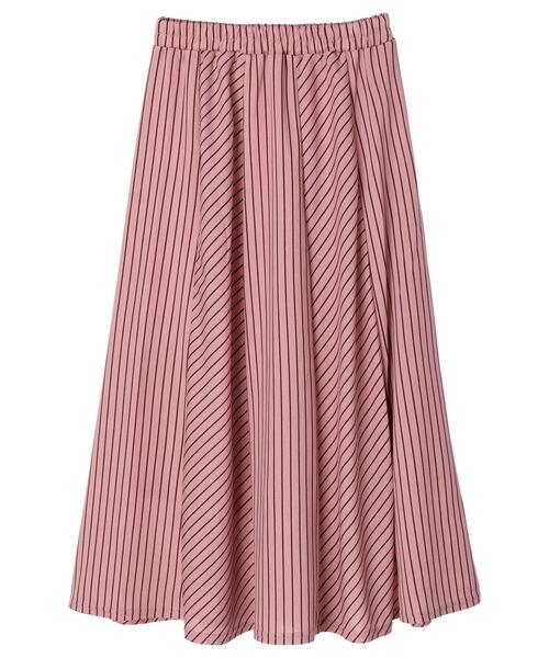 RAY CASSIN FAVORI（レイカズンフェバリ）の「・RAY CASSIN ストライプフレアハギスカート＊（スカート・レディース・ピンク/ベージュ/カーキ/ブラック・FREE）」の14枚目の写真