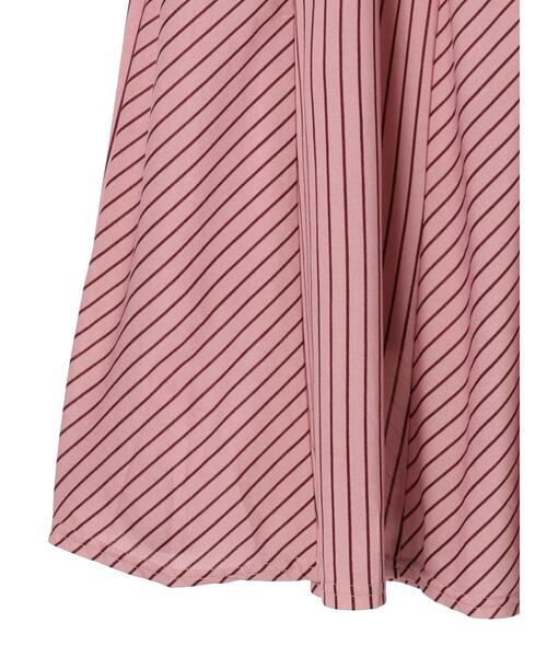 RAY CASSIN FAVORI（レイカズンフェバリ）の「・RAY CASSIN ストライプフレアハギスカート＊（スカート・レディース・ピンク/ベージュ/カーキ/ブラック・FREE）」の11枚目の写真