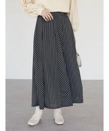 RAY CASSIN FAVORI | ・RAY CASSIN ストライプフレアハギスカート*(スカート)
