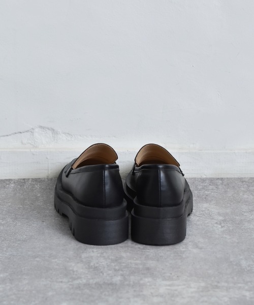 RETRO GIRL(レトロガール)の「厚底スクエアローファー(ローファー・レディース・ブラック/ベージュ/オフホワイト・M/L)」の8枚目の写真