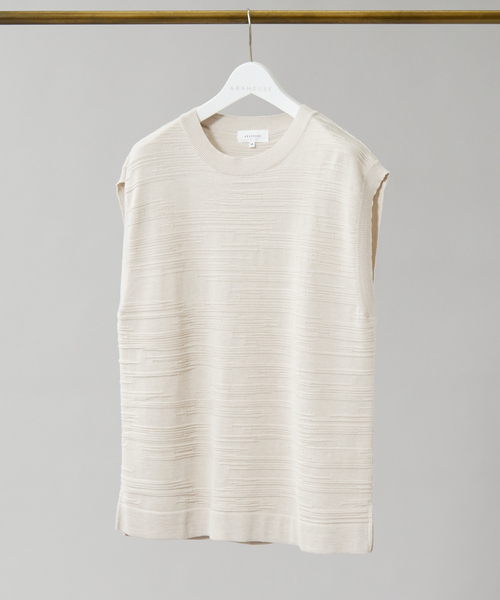 ABAHOUSE（アバハウス）の「ノイズ柄 ニットベスト（ベスト・メンズ・ベージュ/ブラウン/ブラック・46/48）」の20枚目の写真