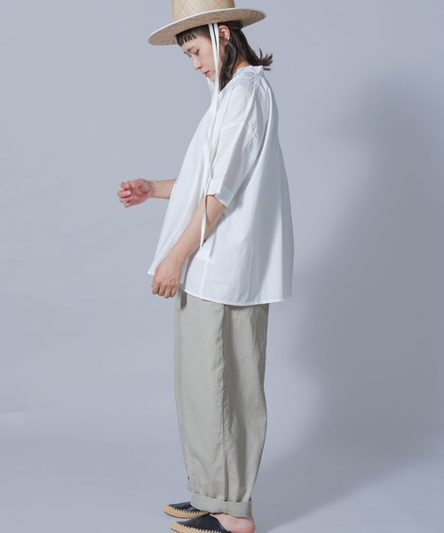 folka（フォルカ）の「【folka（フォルカ）】2022 S/S ブラウス（シャツ/ブラウス・レディース・ホワイト/ブラック/ベージュ・ONE SIZE）」の9枚目の写真