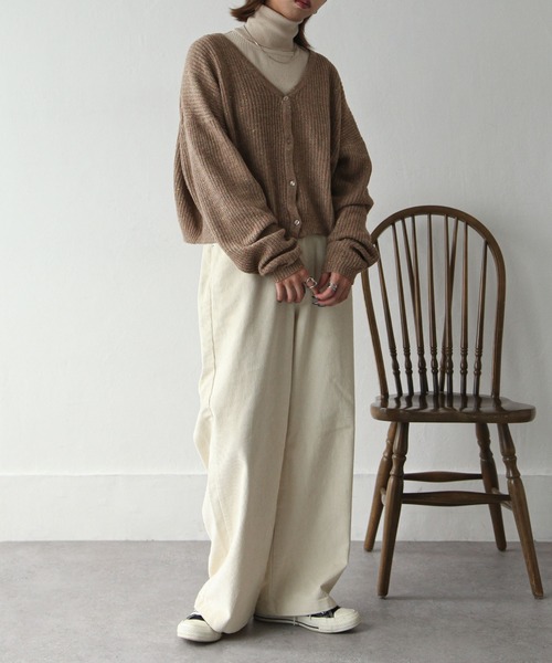 カージュ カラーネップカーディガン Khaju（カージュ）の「Khaju:カラーネップカーディガン