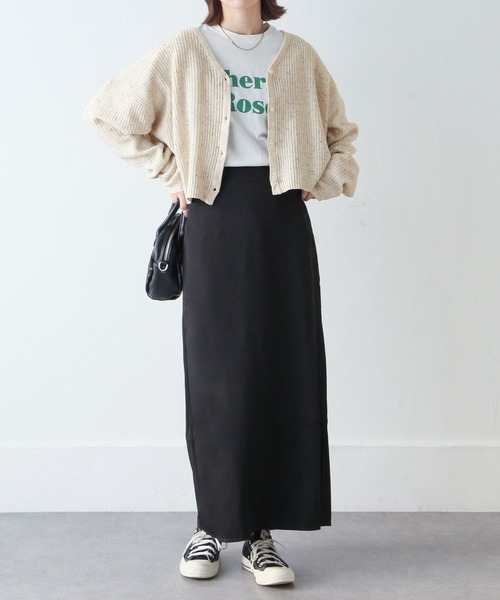 Chillfar（チルファー）の「カラーネップカーディガン（カーディガン/ボレロ・レディース・ブラック/ベージュ/ピンク/アイボリー・FREE）」の22枚目の写真